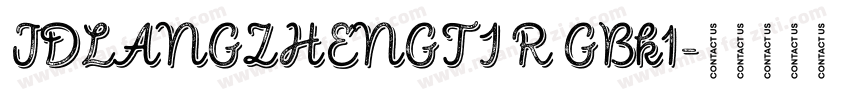 JDLANGZHENGTI R GBk1字体转换